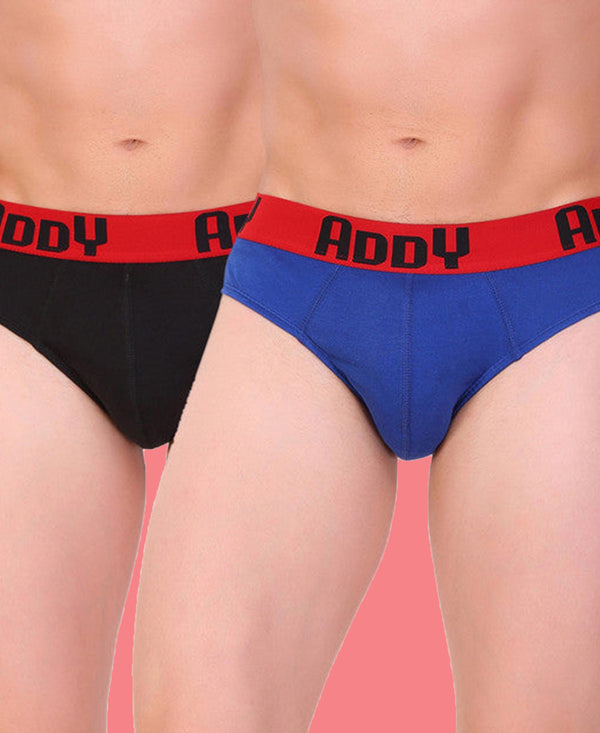 T.T. Men Addy Brief Solid Pack Of 2 Assorted Colors