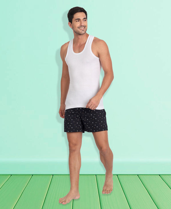 T.T. Men Jazz Parker 100% Cotton Vest (Pack Of 2)