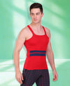 T.T. Men DesignerGym Vest Pack Of 2 Blue-Grey -Red-Blue