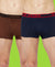 T.T. Mens Desire Fashion Top Elastic Trunk Pack Of 2 Navy-Brown