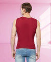 T.T. Men Designer Gym VestPack Of 2 Navy-Grey-Maroon-Navy
