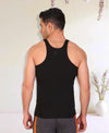 T.T. Men DesignerGym Vest Pack Of 2 Olive-Black -Grey-Blue
