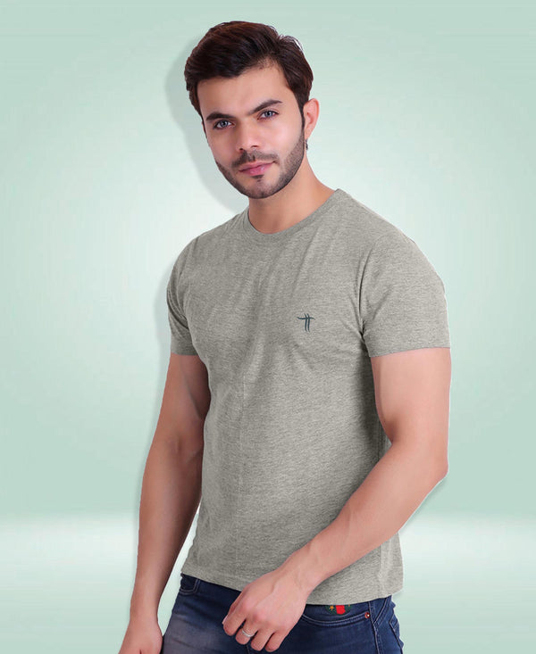 T.T. Cool Men Grey Heather Mã©Lange T-Shirt