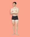 T.T. Mens Desire 100% Combed Cotton Printed Mini Top Elastic Trunk Pack Of 1 Anthra