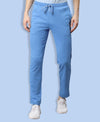 T.T. Men|Cotton Trackpant With Zipper Pocket|Regular Fit|Elastic Waist With Drawstring, Ultra Soft Stretch Fabric – Gym, Sports & Casual Wear With Side Piping||Blue