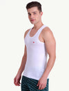 T.T. COOL 100% COTTON VEST (PACK OF 4) White