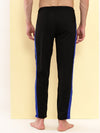 T.T. Men's Poly Jersey Cut & Sew Trackpant -Black