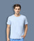 T.T. Men’S Organic Cotton T-Shirt|Melange Slim Fit Tees For Men | Round Neck|Regular Fit|Anti-Bacterial & Lightweight | Ideal For Gym/Sports Activities|Blue