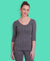 T.T. Women Hotpot Elite 3/4Th Slip Thermal - Anthra