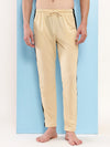 T.T. Men's Poly Jersey Cut & Sew Trackpant -Skin