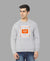Hiflyers Men|Regular Fit|Chest Printed Cotton Fleece|Soft Stylish Casual Winter Wear Sweatshirt|Grey-P8