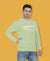 Hiflyers Men|Regular Fit|Chest Printed Cotton Fleece|Soft Stylish Casual Winter Wear Sweatshirt|Green-P9