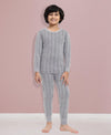 T.T. Elite Kids Light Weight Thermal Set With Polyfill Sandwich Technology - Grey Melange