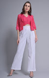 Garden Party Pink Waistcoat With Blazer & Trouser