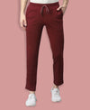 T.T. Men|Cotton Trackpant With Zipper Pocket|Regular Fit|Elastic Waist With Drawstring, Ultra Soft Stretch Fabric – Gym, Sports & Casual Wear With Side Piping||Maroon