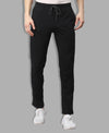 T.T. Men|Cotton Trackpant With Zipper Pocket|Regular Fit|Elastic Waist With Drawstring, Ultra Soft Stretch Fabric – Gym, Sports & Casual Wear With Side Piping||Black
