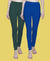 T.T. Women Solid Chudidar Cotton Lycra Cool Leggings -Ink Blue - Military Green( Free Size)