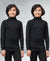 T.T. Boys & Girls |Slim Fit| Cotton Fleece |Full Sleeves|High Neck|Trendy Winter Wear|Dyed Top Pack Of 2-Black