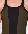 T.T. Men DesignerGym Vest Pack Of 3 Black-Olive -Grey-Blue -Olive-Black