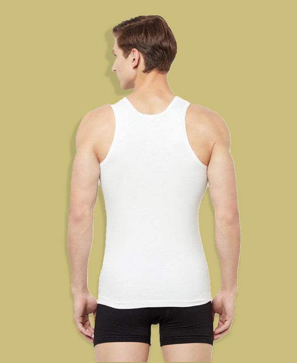 T.T. Men Interlock Sleeveless Vest With Pocket Pack Of 3 White