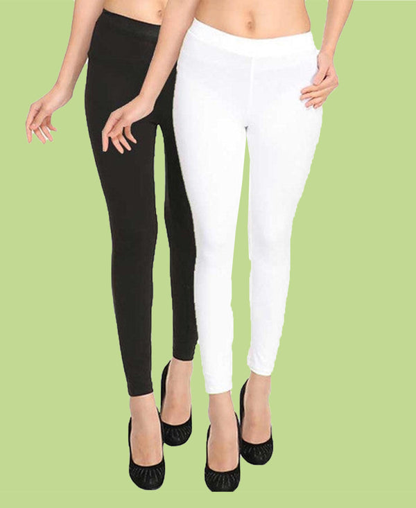 HiFlyers Women Ankle Length Leggings Pack Of 2