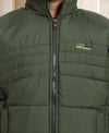 HiFlyers Boys Regular Fit | Polyster |Fluffy Full Sleeves |Quilted Insulation|High Neck Stand Collar|Zipper Jacket -Green