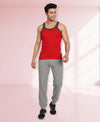 T.T. Men Titanic Pure Cotton Red Gym Vest