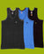 T.T. Kids Titanic Piping Dyed Vest Pack Of 3 Black-Sky-Brown