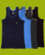 T.T. Kids Titanic Piping Dyed Vest Pack Of 4 Black-Sky-Brown-Navy