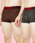 T.T. Mens Desire 100% Combed Cotton Printed Mini Top Elastic Trunk Pack Of 2 Navy-Orange