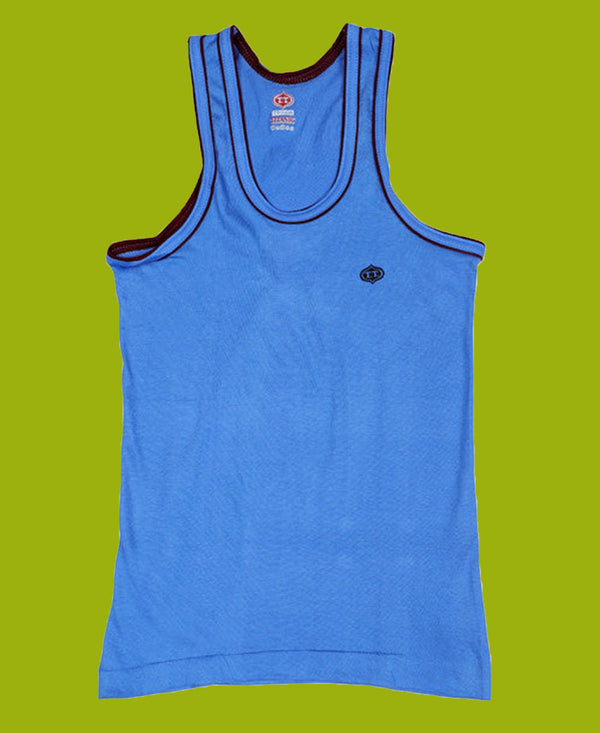 T.T. Kids Titanic Piping Dyed Vest Pack Of 3 Navy-Sky-Black