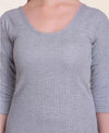 T.T. Women Hotpot Elite 3/4Th Slip Thermal Grey-White (Pack Of 2)