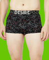 T.T. Mens Desire 100% Combed Cotton Printed Mini Top Elastic Trunk Pack Of 3 Grey-Navy-Orange