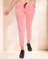 T.T. Women 100% Cotton Interlock Fabric Pink Track Pant