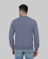 Hiflyers Men|Regular Fit|Chest Printed Cotton Fleece|Soft Stylish Casual Winter Wear Sweatshirt|Steel Grey-P18