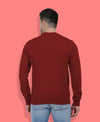 Hiflyers Men|Regular Fit|Chest Printed Cotton Fleece|Soft Stylish Casual Winter Wear Sweatshirt|Maroon-P10
