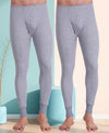 T.T. Men Hotpot Elite Pyjama Thermal Pack Of 2- Grey Melange