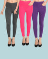 HiFlyers Women Ankle Length Leggings Pack Of 3