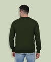 Hiflyers Men|Regular Fit|Chest Printed Cotton Fleece|Soft Stylish Casual Winter Wear Sweatshirt|Olive-P14