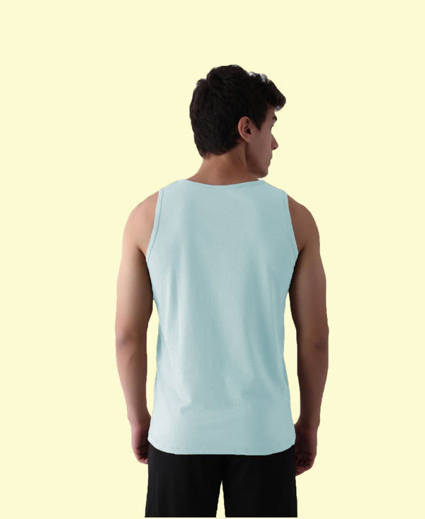 Almo Men’S Cotton Vest|Premium Melange Cotton|Regular Fit|Soft, Breathable, Fade-Resistant | Anti-Bacterial & Lightweight | Ideal For Gym/Sports Activities|Pack Of 2|Ice Melt::White
