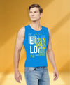 T.T. Men|Cool Tees|100% Cotton|Printed| Regular Fit |Round Neck Muscle Tshirts|Pack Of 2|Blue::Orange