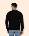Hiflyers Men|Regular Fit|Chest Printed Cotton Fleece|Soft Stylish Casual Winter Wear Sweatshirt|Black-P2