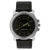 Quartz Analog Black Dial Leather Strap Watch for Guys