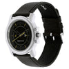Quartz Analog Black Dial Leather Strap Watch for Guys