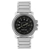Quartz Analog Black Dial Stainless Steel Strap Watch for Men