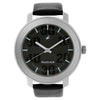 Quartz Analog Grey Dial Leather Strap Watch for Guys