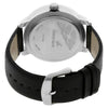 Quartz Analog Grey Dial Leather Strap Watch for Guys