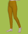 T.T. Women Solid Chudidar Cotton Lycra Cool Leggings -Saffron