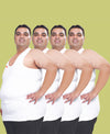 T.T. Mens Plus Size Parker White Vest Pack Of 4