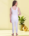 T.T. Women Top - Pyjama Set Thermal - White
